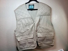 Master Sportsman Rugged Outdoor Gear Vest Mens Size XL Zipper Multi Pockets Fish