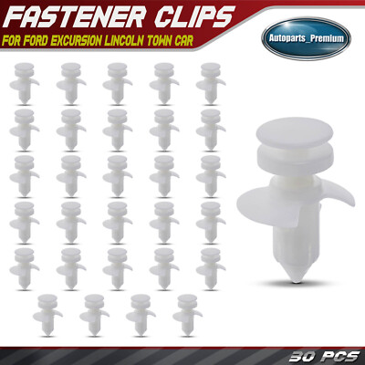 30x 9.53mm Rear Door Lower Trim Panel Retainer Clip Push Type for Ford Excursion