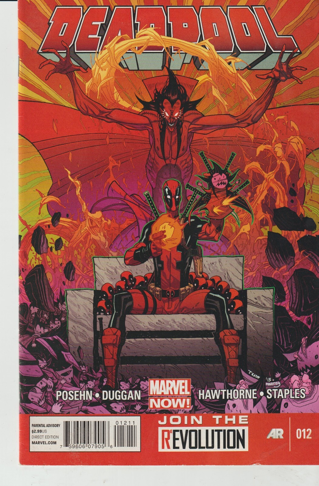 MARVEL COMICS DEADPOOL #12 (2013) 1ST PRINT VF