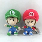 2X Baby Mario Luigi Super Mario Bros Plush Toy Character Stuffed Animal 6"