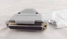 10x DB62 Female 62 Pin 3 Rows D-SUB Connector Grey Plastic Hood Cover Backshell