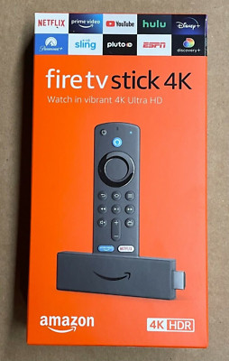 Amazon Fire Stick 4K Ultra HD Alexa Sprachfernbedienung TV Media Player Firestick Brandneu in Verpackung