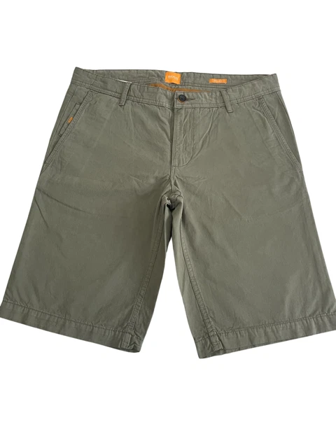 Hugo Boss Men s Regular Fit Summer Trouser Pants Shorts In Green Colour NEW