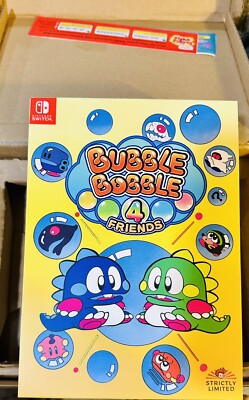 Rare Sealed BUBBLE BOBBLE 4 FRIENDS COLLECTORS EDITION Switch