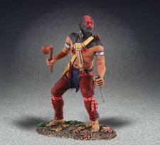 BRITAINS AMERICAN REVOLUTIONARY WAR 16018 WOODLAND INDIAN STALKING WITH WAR CLUB