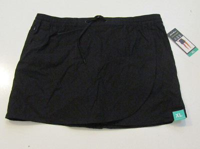 EDDIE BAUER NWT Womens Black Tulip Hem Skort Skirt Sz Small S