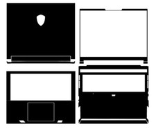 Carbon Vinyl Laptop Sticker Skin Decals Guard for MSI Stealth 14 Studio 14" 2023