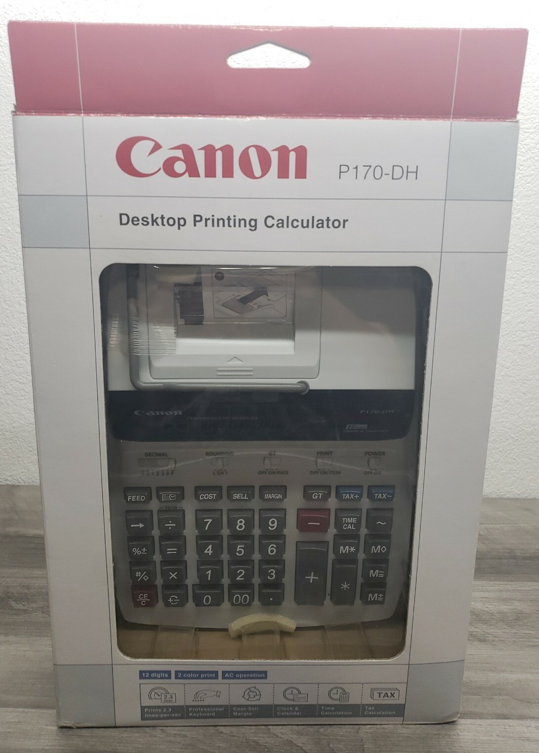 Canon Desktop Printing Calculator P170DH 12 Digits/ 2 Color Print/ AC