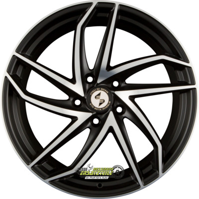 Etabeta Heron-K black matt full polished 9.5x19 ET20 - LK5/112 ML66.55 Felge Alu