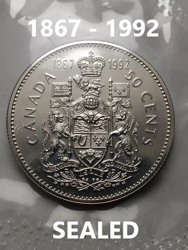 1992 Canada 50 Cents — photo from the most recent tracked eBay sale