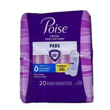 Poise Pads Regular Length 4 Moderate Absorbency Bladder Protection 20 Count NEW