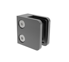 Uchwyt szklany ZAMAK stop antracyt RAL7016 uchwyt na płytę zacisk szklany