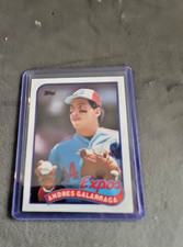 1989 Topps Baseball Andres Galarraga Expos #590 Auto