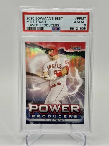 Mike Trout 2020 Bowman’s Best Power Producers PSA 10 Gem Mint Angels
