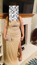 Champagne Gold Prom Dress