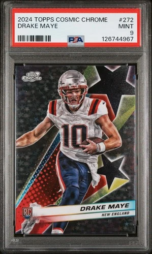 2024 TOPPS COSMIC CHROME #272 DRAKE MAYE ROOKIE RC PSA 9