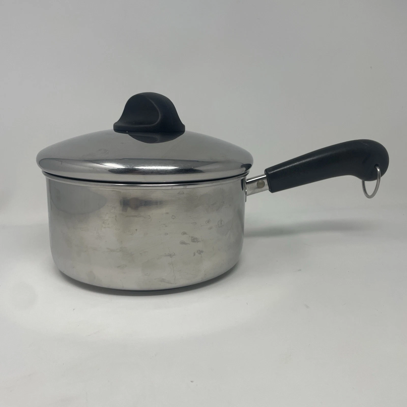 Revere Ware 2 Qt Quart Sauce Pan Pot with Lid Disc Bottom 88-A Stainless Steel