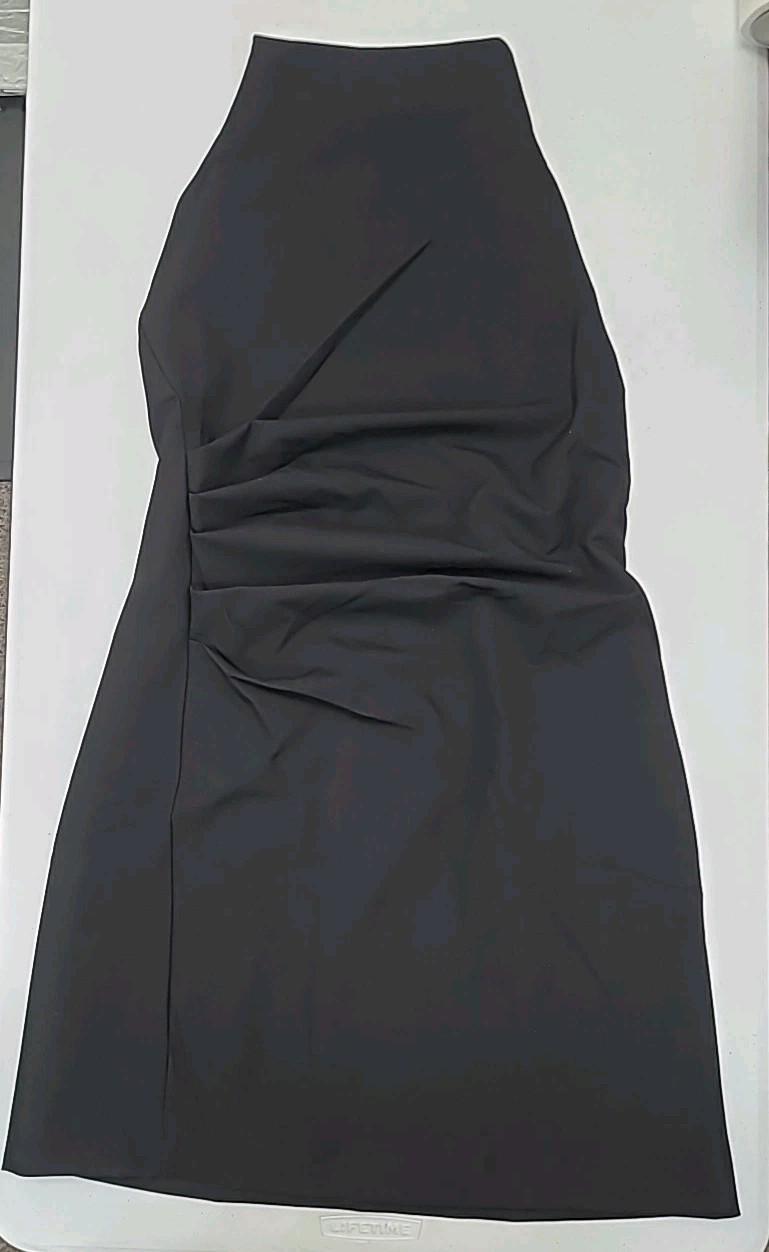 New Mango Halter Neck Ruched Dress Women's US Size 8 thumbnail 2