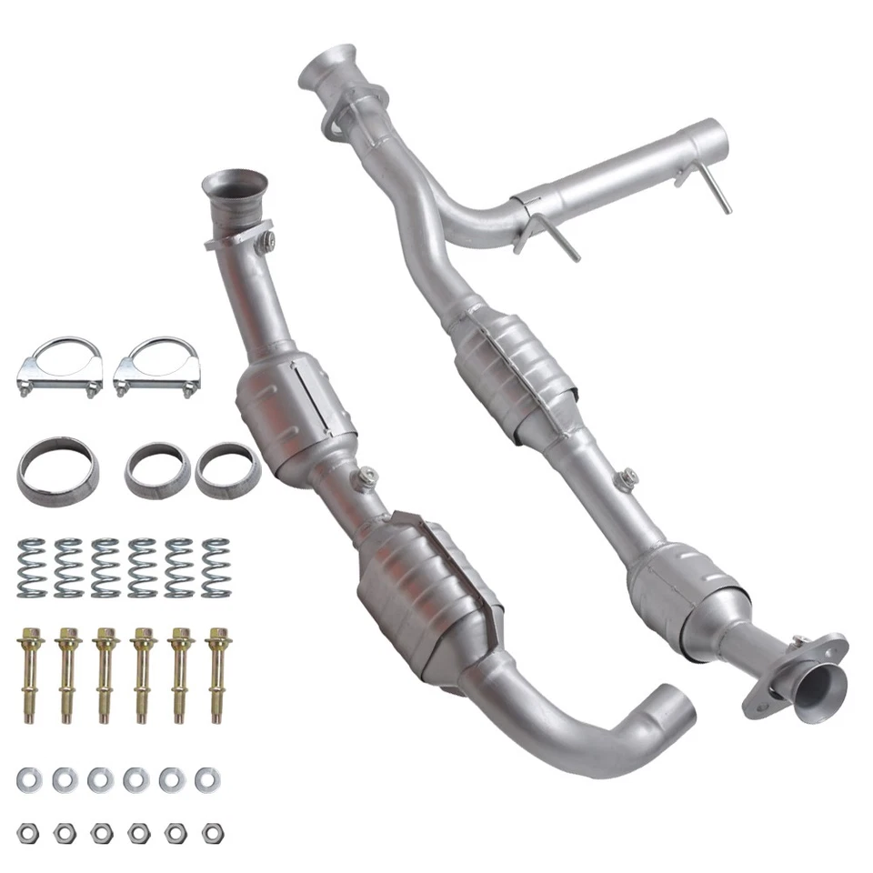 Juego convertidor catalítico para Ford Expedition 2003-04 5,4 L lado derecho y derecho Foto 3 de 4