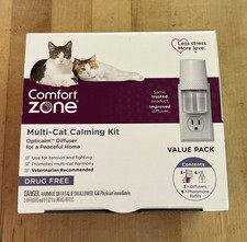 Comfort Zone Multi-Cat Calming Kit Value Pack 3 Diffusers, 6 Refills - NEW