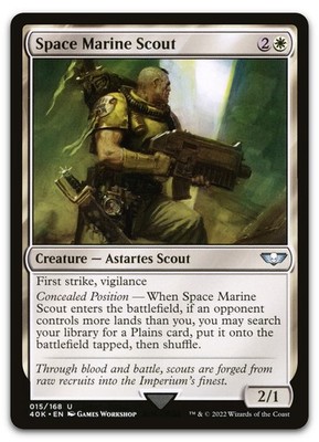 Space Marine Scout #15 (NM) Warhammer 40,000 40K Magic MTG