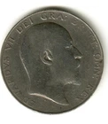 1907 Edward VII Half Crown — photo from another recent sale