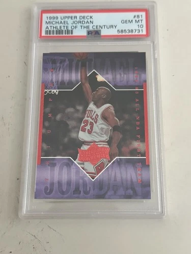 Michael Jordan 1999 Upper Deck Athlete of the Century #81 PSA 10 GEM MINT POP 13