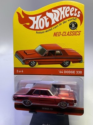 2014 Hot Wheels RED 64 DODGE 330 Redline Club RLC Neo Classics