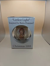 Vintage “Littlest Light “ Inspired By Berta Hummel Christmas 1993 Ball Schmid
