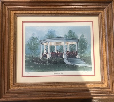 Gary Hawk Signed And Numbered Lithograph  Iola Municipal band Bonus Signature!!