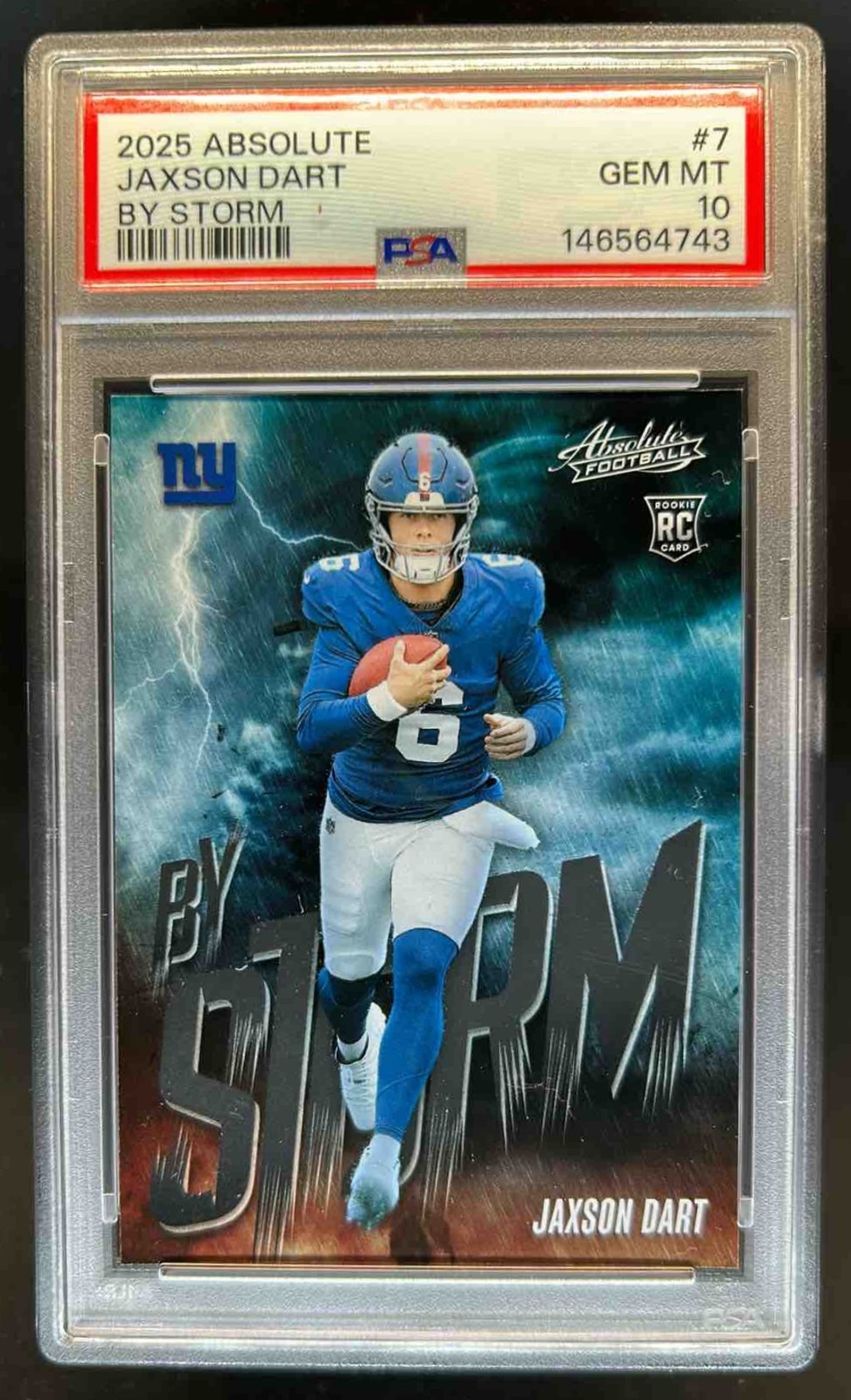 Jaxson Dart Panini Absolute By Storm #7 Base