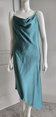 forever 21 green slip dress Emerald Green Silky Slip Dress NWOT