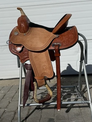 Circle Y KK Big Dreams Spark Western Barrel Saddle with Flex 2 Tree - Image 1 of 4