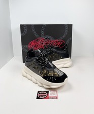 Taglia 40EU/7US - Sneakers Versace Chain Reaction nere🖤 RETAIL $1K!