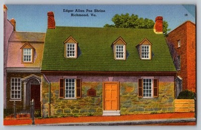Postcard - Edgar Allan Poe Shrine Richmond, Va.
