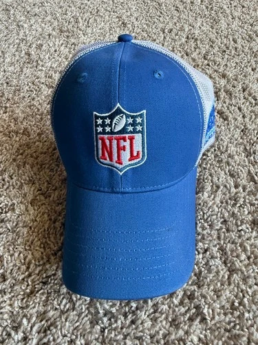 NFL Blue Hat Cap Promo Logo Mesh Trucker Snap Back Bud Light National Football