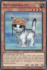 YuGiOh Rettungskatze DUSA-DE072 Ultra Rare Good 1st