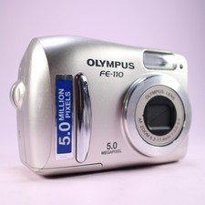 Olympus FE-110 5.0MP Compact Digital Camera Silver Tested