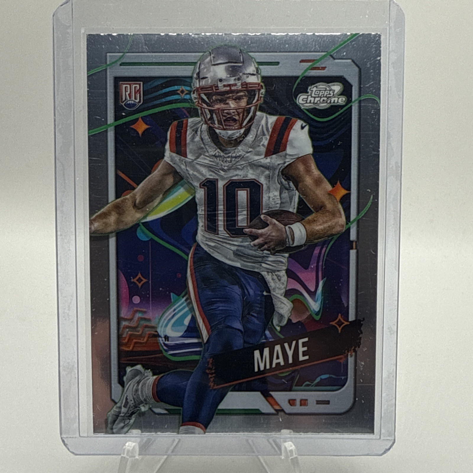 2024 Topps Cosmic Chrome #162 Drake Maye New England Patriots RC Rookie Card