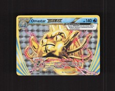 Omastar BREAK 19/124 Fates Collide Full Art Ultra Rare Holo Pokemon Card LP
