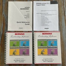 Vintage Original BERNINA Artists V3 Embroidery Software User Manuals Part 1  2
