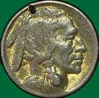 1913-S Type 1 Buffalo Nickel Extremely Fine XF Coin, Damaged #36702