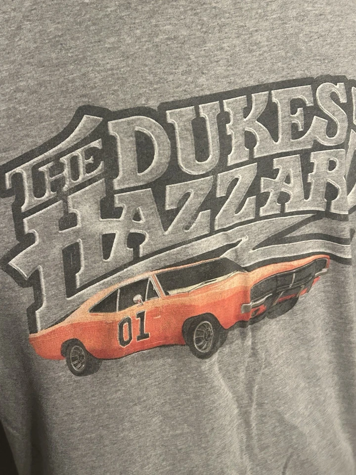 The Dukes Of Hazzard L General Lee T Shirt Mens Large Gray T-Shirt - Image 2 of 4