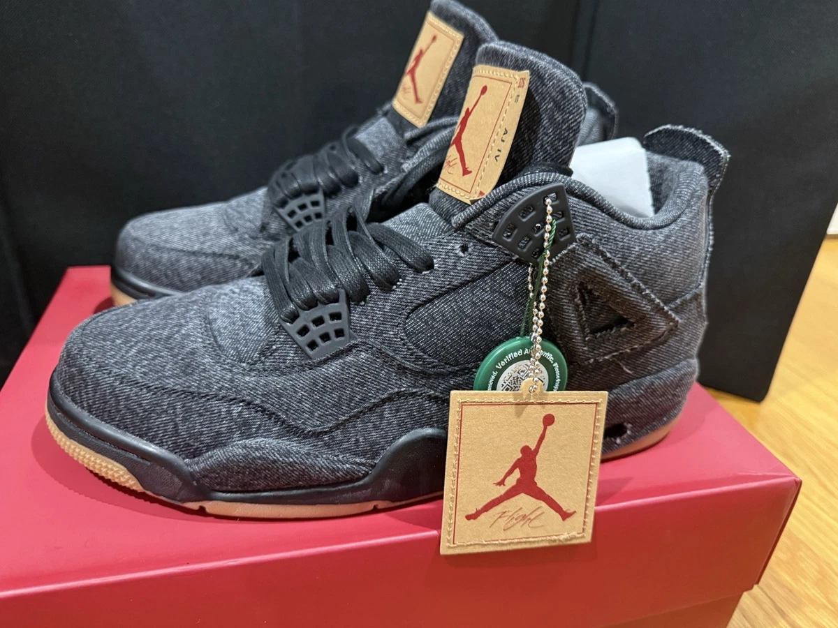 Air Jordan 4 リーバイスジョーダン4 Levi's x Air Jordan 4 Retro Black Denim for Sale - Authenticity