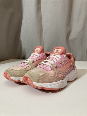 adidas originals falcon white trainers