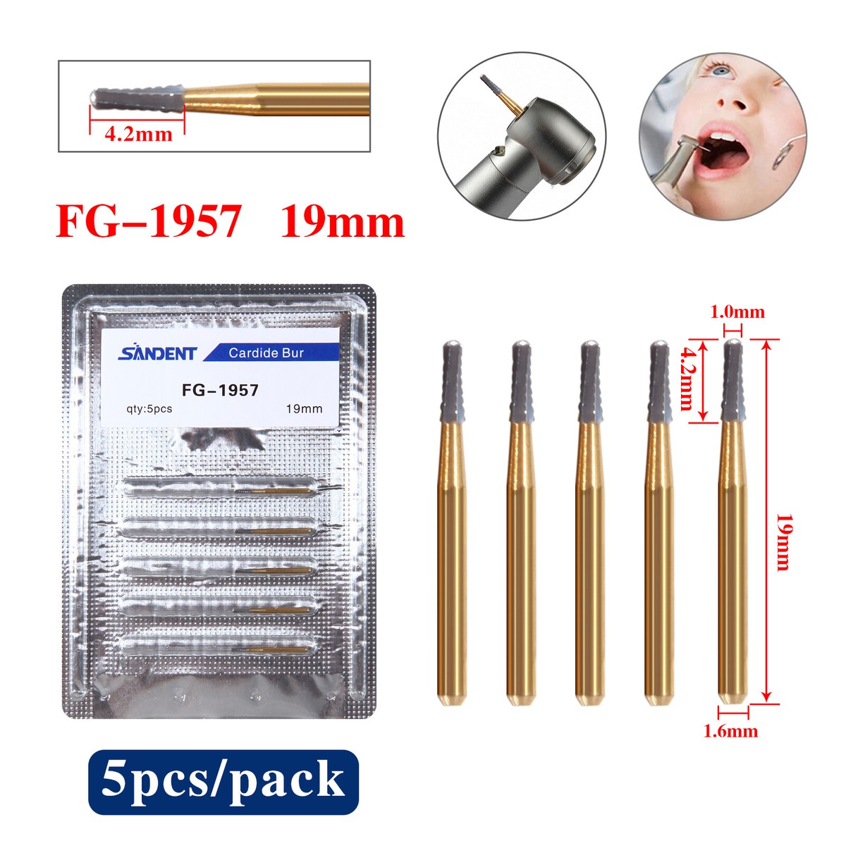 FG-1957 Frese Da Taglio Metallo Corona Carburo Acciaio - Foto 7