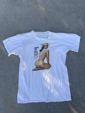 Vtg 1960s Break The Dull Steak Habit Shirt 1970s Fits Medium Screen Printed