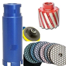 2" Zero Tolerance Diamond Drum Core Drill Bit Granite Concrete DRY Polishing Pad