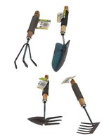 Gartenwerkzeug GartengeräTe HandgeräT 4-Set Kultivierer Schaufel Harke Holzgriff