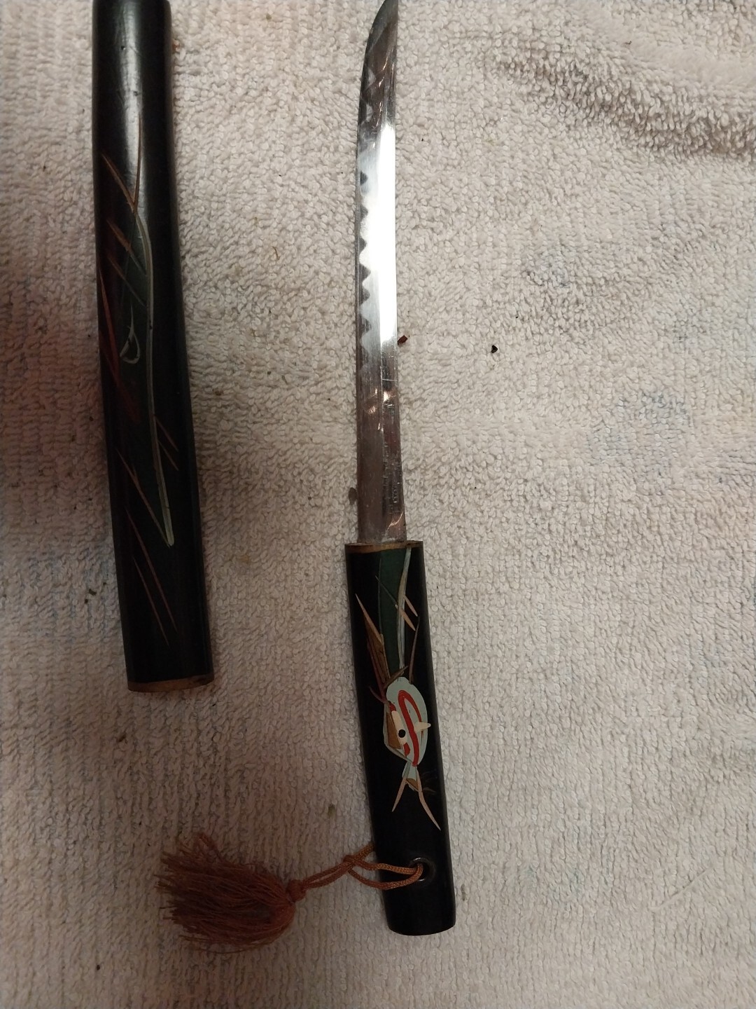 Vintage 1950’s Japanese Katana Tanto Letter Opener Omor Japan 10”
